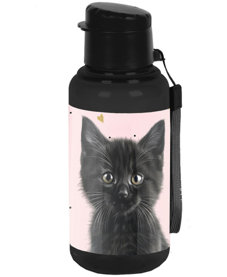 Ūdens pudele PASO Black Cat, 500 ml