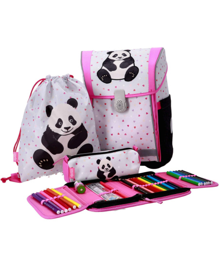 Mugursoma ar piederumiem ABC123 Ergo Flexi Panda, 4 daļas