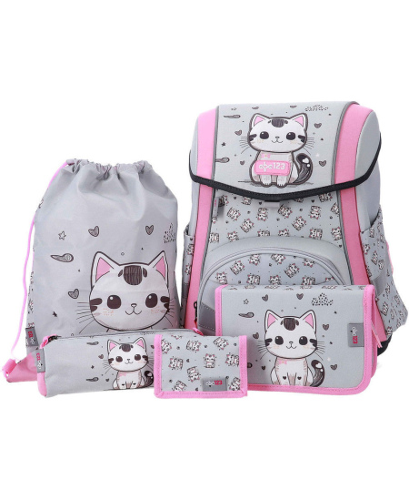 Mugursoma ar piederumiem ABC123 Ergo Premium Cat, 4 daļas