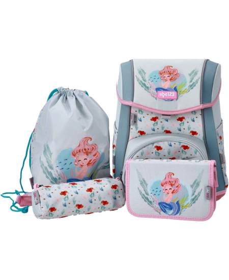 Mugursoma ar piederumiem ABC123 Ergo Premium Mermaid, 4 daļas