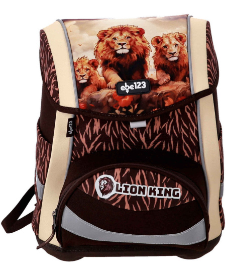 Mugursoma ar piederumiem ABC123 Ergo Premium Lion, 4 daļas