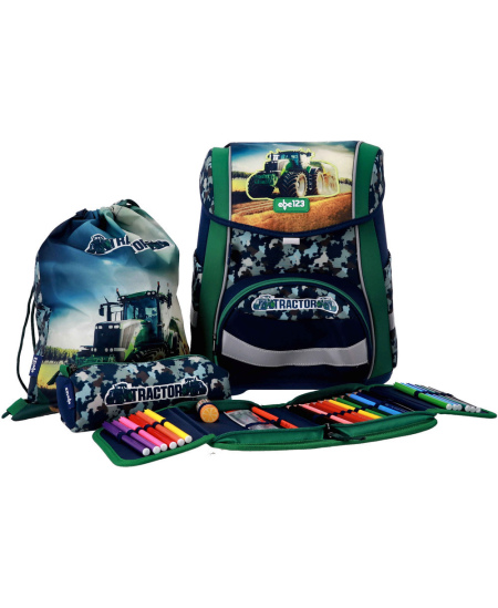 Mugursoma ar piederumiem ABC123 Ergo Premium Tractor, 4 daļas