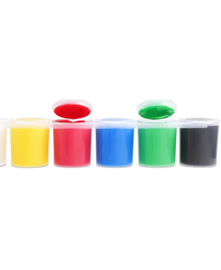 Pirkstu krāsas PRIMO, 6 krāsas x 25 ml