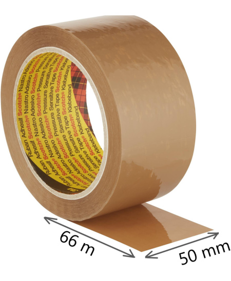 Pakošanas lente SCOTCH 309, 50 mm x 66 m, brūna