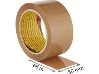 Pakošanas lente SCOTCH 309, 50 mm x 66 m, brūna