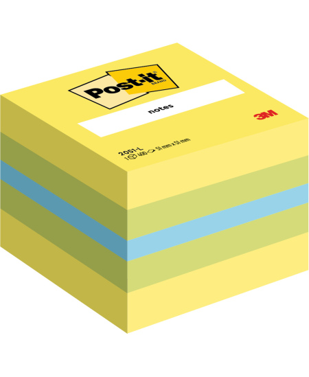 Līmlapiņu mini kubs POST-IT, 51x51 mm, 400 lapiņas, rozīgā nokrāsā