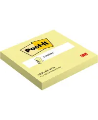 Līmlapiņas POST-IT, 76x76 mm, 100 lapiņas, dzeltenas
