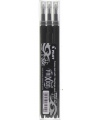 Serdītes Pilot Frixion Ball, 0.7 mm, melnas, 3 gab.