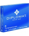 Tintes kapsulas DIPLOMAT, 6 gab., zilas