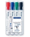 Marķieru komplekts baltajai tāfelei STAEDTLER Lumocolor 351, 4 krāsas