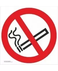 Draudžiamasis saugos ženklas \"Nerūkyti\"