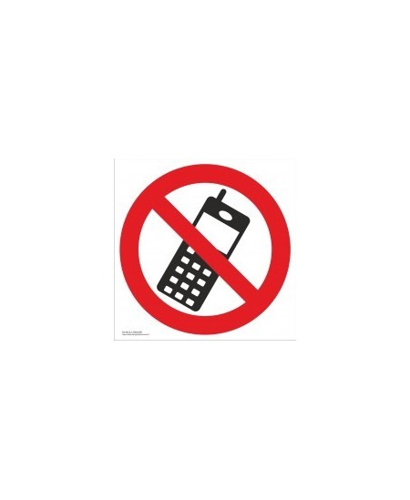 Aizlieguma drošības zīme Nelietot telefonu