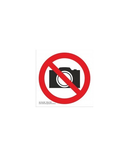 Aizlieguma drošības zīme Filmēšana un fotografēšana aizliegta
