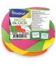 Piezīmju lapiņas FORPUS Twisted, 75x75 mm, salīmētas, neona, 350 lapiņas