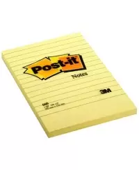 Lipnūs lapeliai užrašams Post-it® Notes, 102x152 mm, 100 lapelių, linija