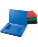 Dėžutė su guma FORPUS, plastikinė, 30 mm, A4, mėlyna