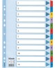 Sadalītāji dokumentiem ESSELTE, 1-12, krāsaini, A4