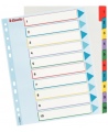 Sadalītāji dokumentiem ESSELTE, 1-10, krāsaini, daudzkārtēji, A4+