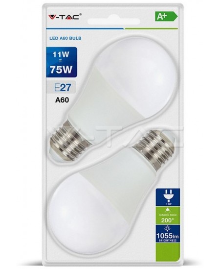 LED spuldze, E27, 11W, 4000K, lodes forma