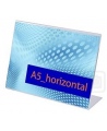 Reklāmas stends, L forma, A5 (210x148mm), horizontāls