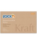 Lipnūs lapeliai SRTICK´N Kraft, 76x127 mm, 100 lapelių