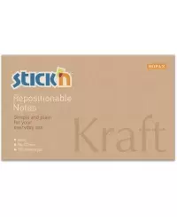 Lipnūs lapeliai SRTICK´N Kraft, 76x127 mm, 100 lapelių
