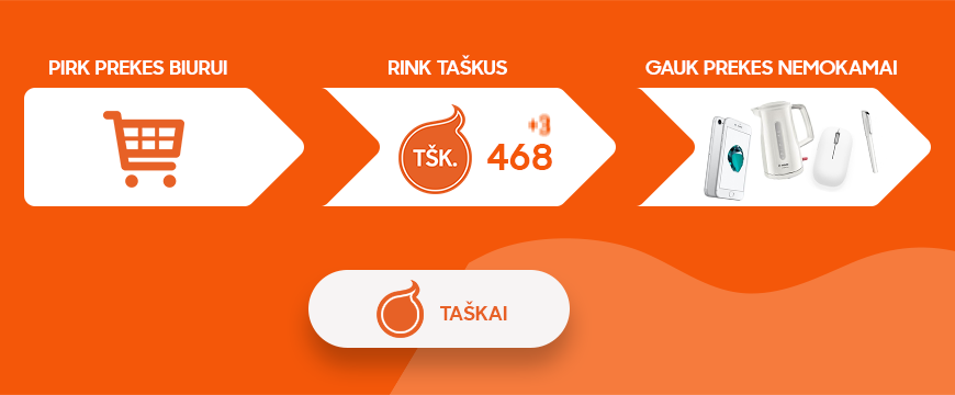 taskai nauda